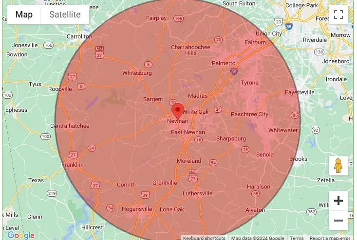 20 Miles radius served with free delivery